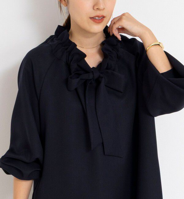 NOLLEY'S「ウォッシャブル2WAYリボンギャザーワンピース」|ワンピース|