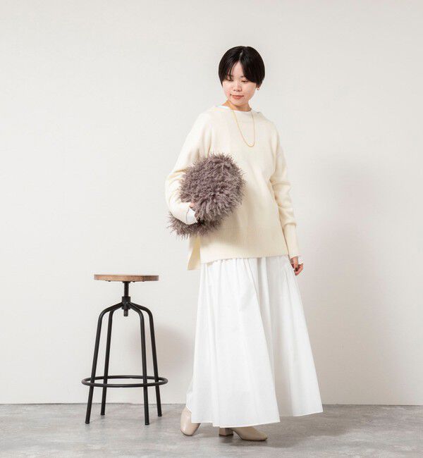 NOLLEY'S「ウールナイロンロング丈プルオーバー」|ニット・セーター|