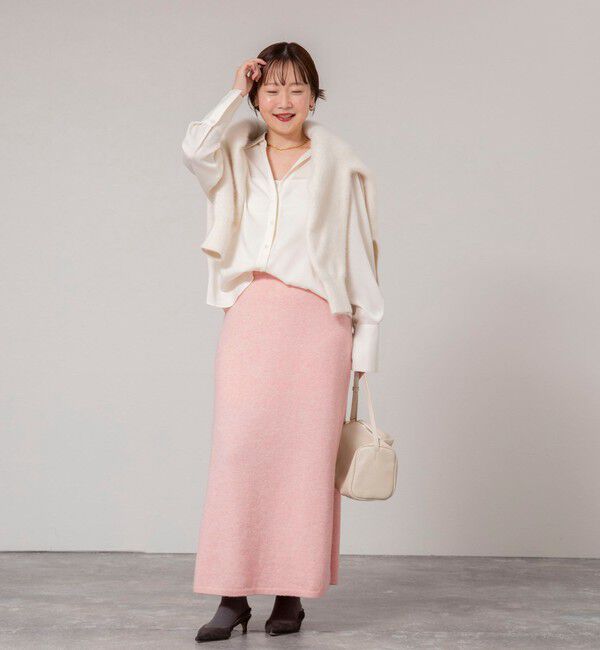 NOLLEY'S sophi「《手洗い可能》アルパカ混ロングスカート」|フレア|