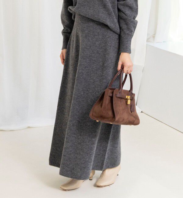 NOLLEY'S sophi「《手洗い可能》アルパカ混ロングスカート」|フレア|
