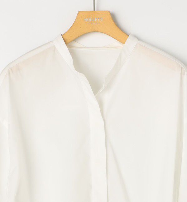 NOLLEY'S sophi「ウォッシャブルドレープポプリンバックプリーツシャツ」|シャツ・ブラウス|