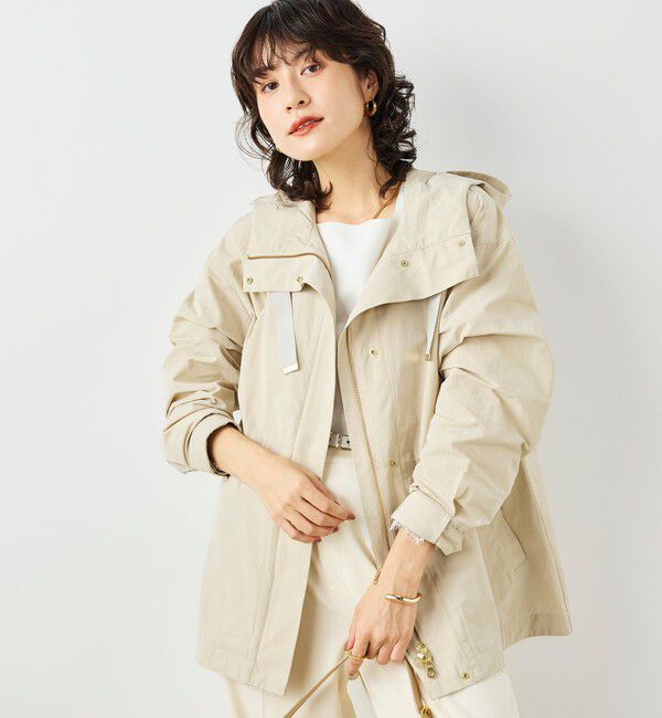 NOLLEY'S「【WEB＆一部店舗限定色アイテム】ウォッシャブル2WAY撥水フーテッドブルゾン」|ブルゾン・スタジャン|