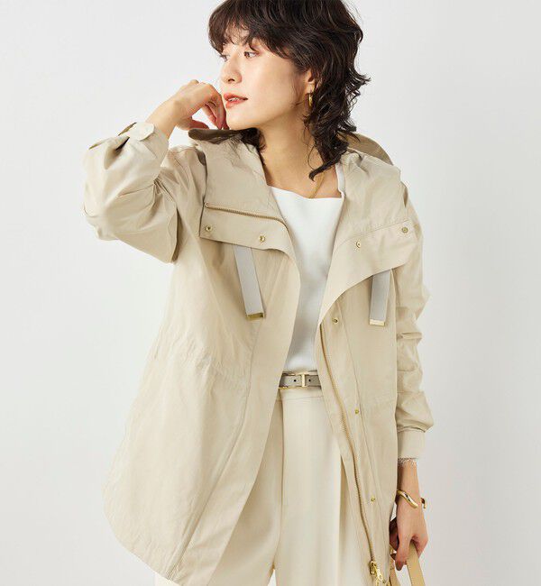 NOLLEY'S「【WEB＆一部店舗限定色アイテム】ウォッシャブル2WAY撥水フーテッドブルゾン」|ブルゾン・スタジャン|