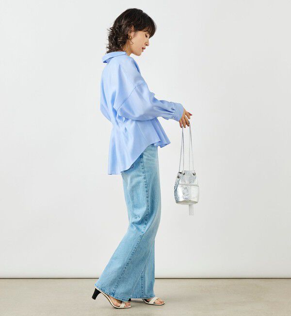 NOLLEY'S「ウォッシャブルパール釦スキッパータックブラウス」|シャツ・ブラウス|