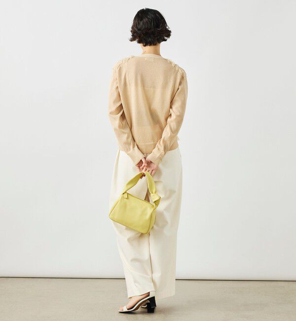 NOLLEY'S「《手洗い可能》チュールフリンジVネックカーディガン」|カーディガン|