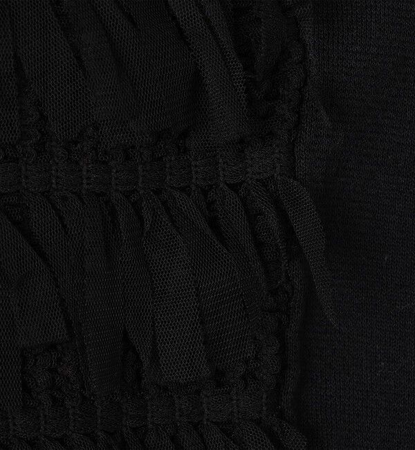 NOLLEY'S「《手洗い可能》チュールフリンジVネックベスト」|ベスト・ジレ|