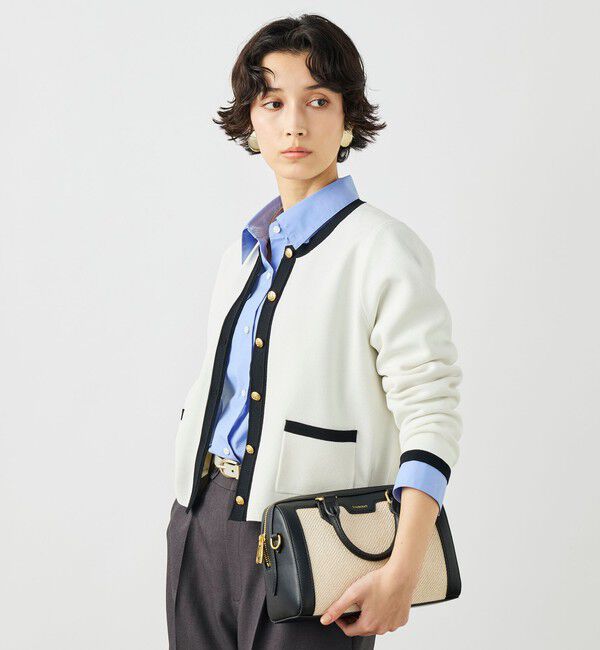 NOLLEY'S「《手洗い可能》ビオグレースミラノリブジャケット」|カーディガン|