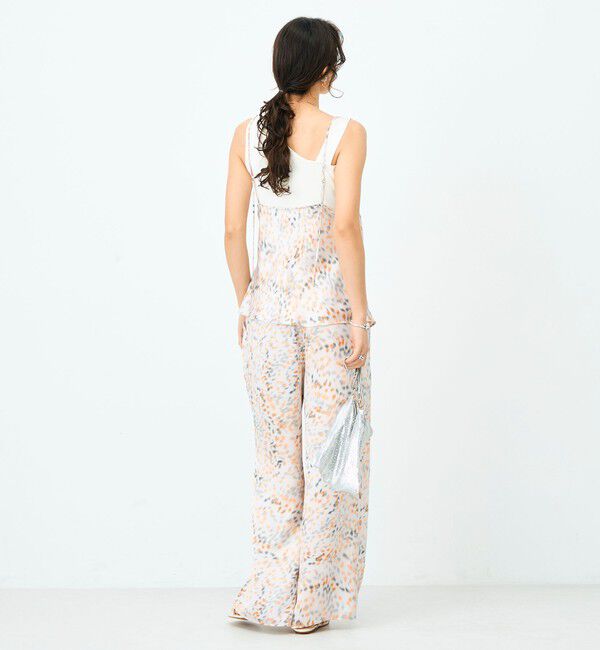 NOLLEY'S sophi「ウォッシャブルブラープリントキャミブラウス」|キャミソール|