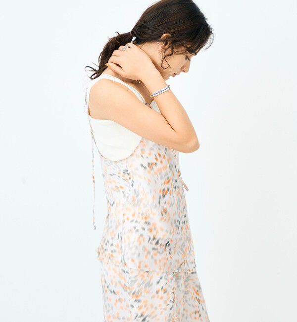 NOLLEY'S sophi「ウォッシャブルブラープリントキャミブラウス」|キャミソール|