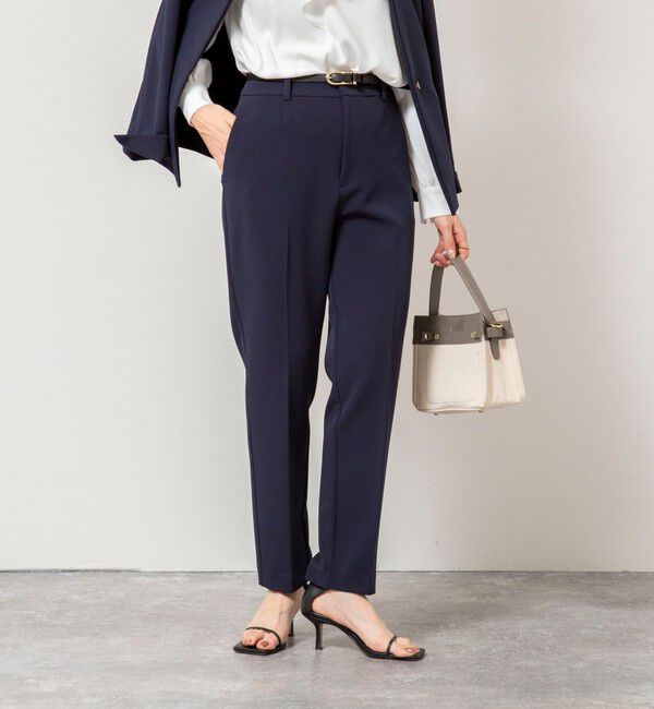 NOLLEY'S sophi「《セットアップ対応》ウォッシャブルWクロス2WAYストレッチテーパードパンツ」|その他|