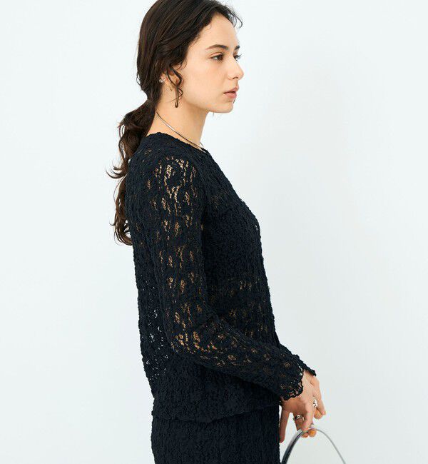 NOLLEY'S sophi「ウォッシャブルストレッチレース両前カーディガン」|カーディガン|