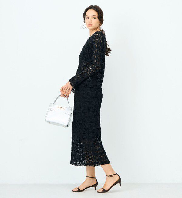 NOLLEY'S sophi「ウォッシャブルストレッチレース両前カーディガン」|カーディガン|