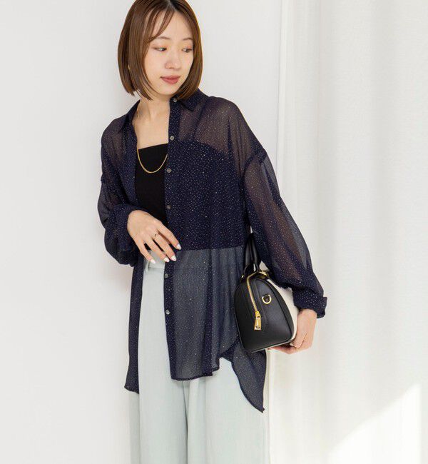 NOLLEY'S「45th limited edition MY STANDARD【WEB＆一部店舗限定】グリッターシャツ」|シャツ・ブラウス|