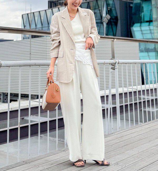 NOLLEY'S「ウォッシャブルドライツイルワイドパンツ」|その他|