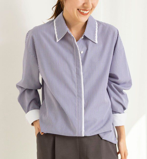 NOLLEY'S「ウォッシャブルレイヤード2WAYカラーシャツ」|シャツ・ブラウス|