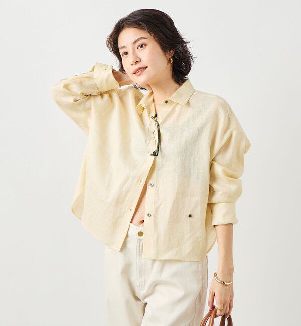 NOLLEY'S「MY STANDARD マルチWAYリネンショートシャツ」|シャツ・ブラウス|