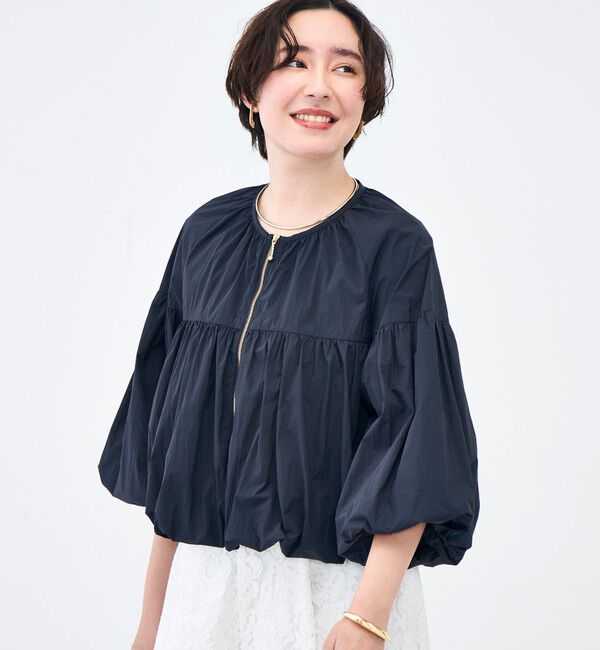 NOLLEY'S「ウォッシャブル撥水ポケッタブルボリュームブルゾン」|ブルゾン・スタジャン|