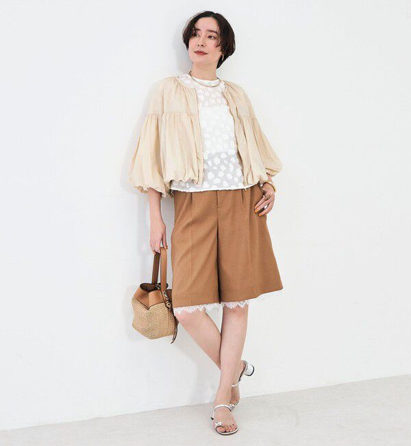 NOLLEY'S「ウォッシャブル撥水ポケッタブルボリュームブルゾン」|ブルゾン・スタジャン|