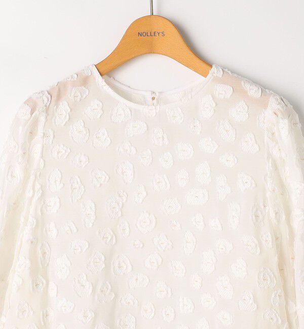 NOLLEY'S「【KIRYU】ウォッシャブル花柄ジャガードブラウス」|シャツ・ブラウス|