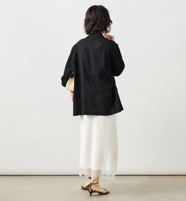NOLLEY'S sophi「ウォッシャブルリネンライクオーバージャケット」|テーラードジャケット|