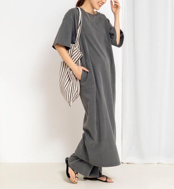 NOLLEY'S「ウォッシャブルピグメント加工フレアカットソーパンツ」|チノ|