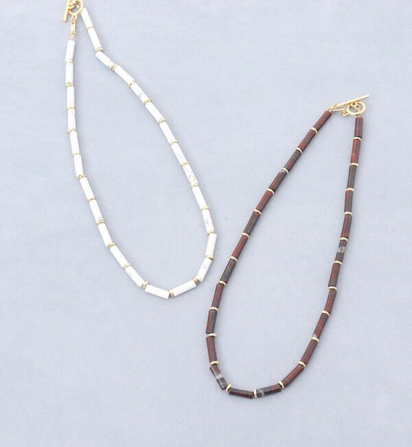 grace grace「【grace grace/グラスグラス】チューブ天然石ネックレス」|ネックレス|