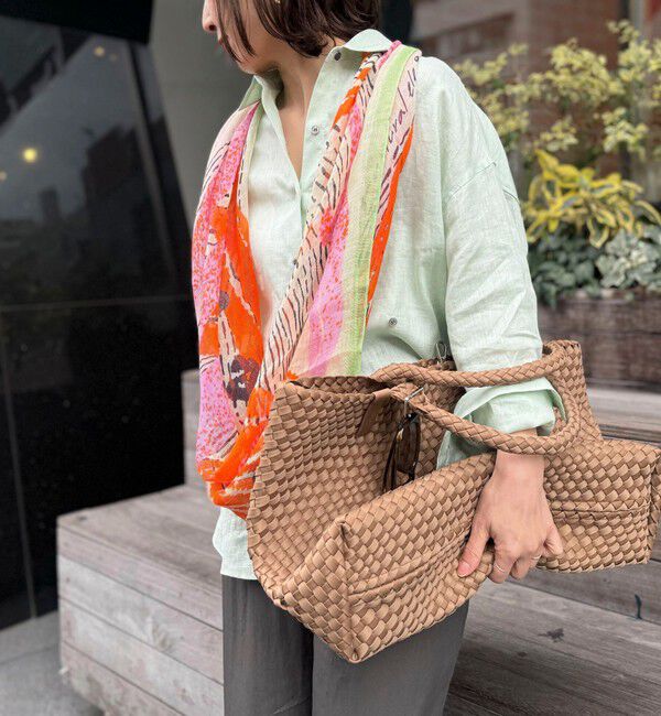 NOLLEY'S「リネンガーゼプリントストール」|ストール|