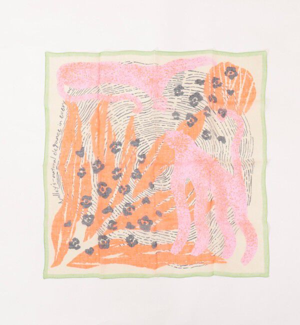 NOLLEY'S「リネンガーゼプリントストール」|ストール|