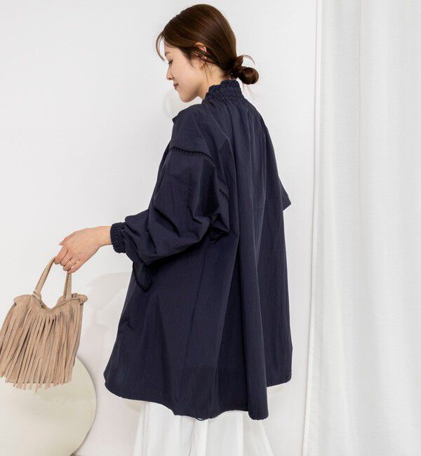 NOLLEY'S「【MARILYN MOON/マリリーンムーン】ウォッシャブルシャーリングギャザーブルゾン」|ブルゾン・スタジャン|