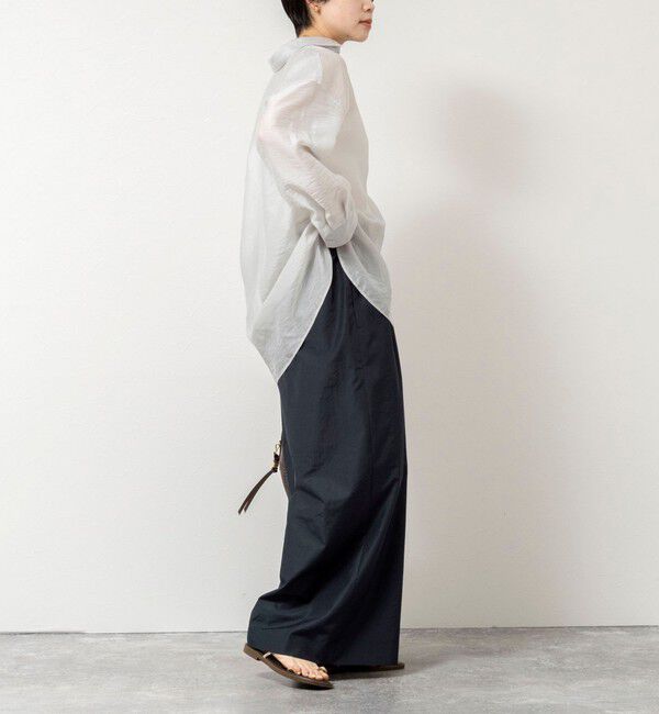 NOLLEY'S「ウォッシャブルエクセルテックタンブラー2タックワイドパンツ」|その他|