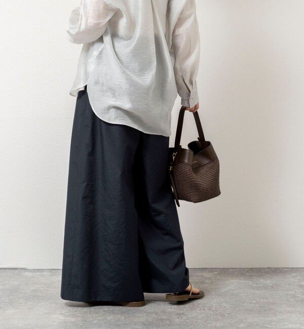 NOLLEY'S「ウォッシャブルエクセルテックタンブラー2タックワイドパンツ」|その他|