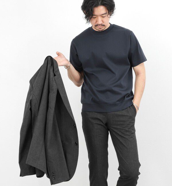 NOLLEY'S goodman「《ビジカジ対応》シルケットスムース クルーネックドレスTシャツ 26SS」|Tシャツ・カットソー|