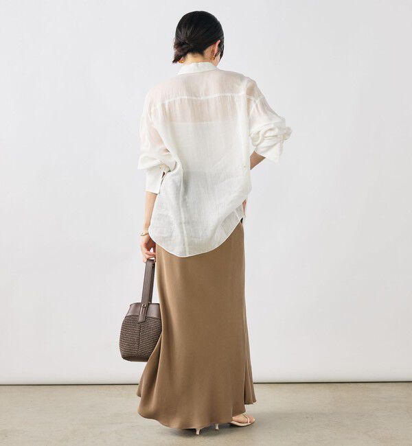 NOLLEY'S sophi「ウォッシャブルフィブリルラミーマルチウェイシャツ」|シャツ・ブラウス|