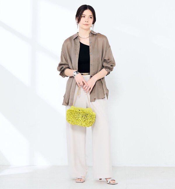 NOLLEY'S sophi「ウォッシャブルフィブリルラミーマルチウェイシャツ」|シャツ・ブラウス|