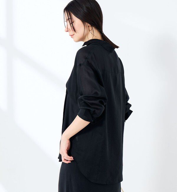NOLLEY'S sophi「ウォッシャブルフィブリルラミーマルチウェイシャツ」|シャツ・ブラウス|