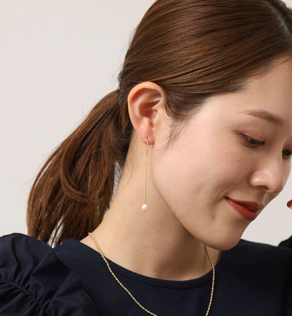 grace grace「【grace grace/グラスグラス】ハテナスウィングパールピアス」|ピアス|