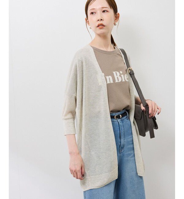 Rope&rsquo;Picnic「【新色追加】LEVITAシアーニットリラックスカーディガン」|カーディガン|