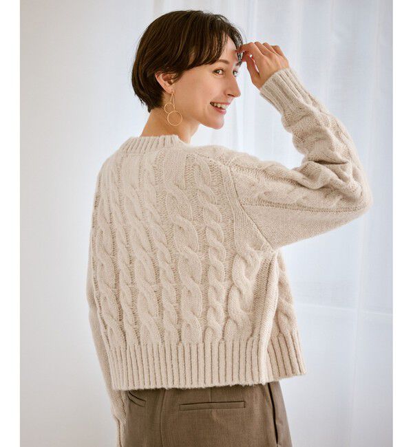 Rope&rsquo;Picnic「ケーブルニットカーディガン」|カーディガン|