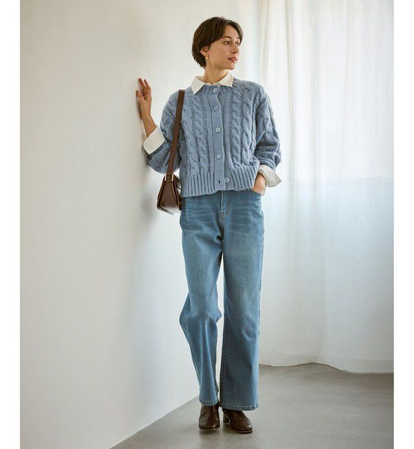 Rope&rsquo;Picnic「ケーブルニットカーディガン」|カーディガン|
