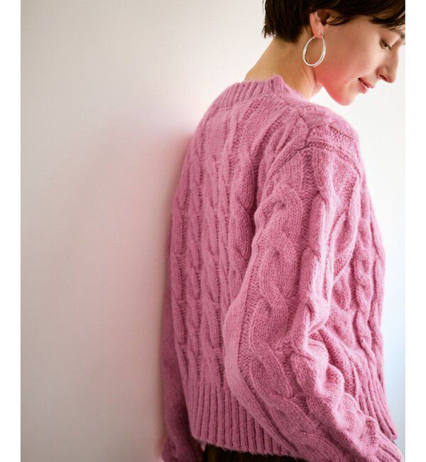 Rope&rsquo;Picnic「ケーブルニットカーディガン」|カーディガン|