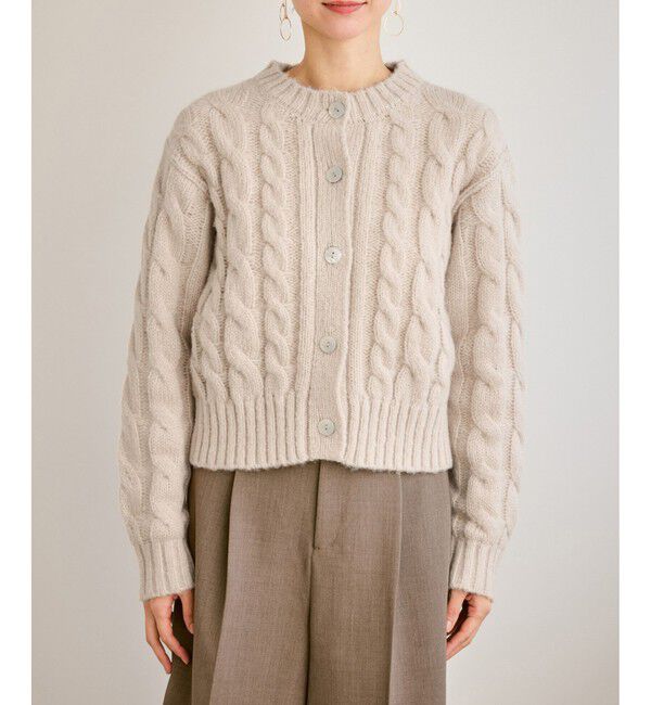 Rope&rsquo;Picnic「ケーブルニットカーディガン」|カーディガン|