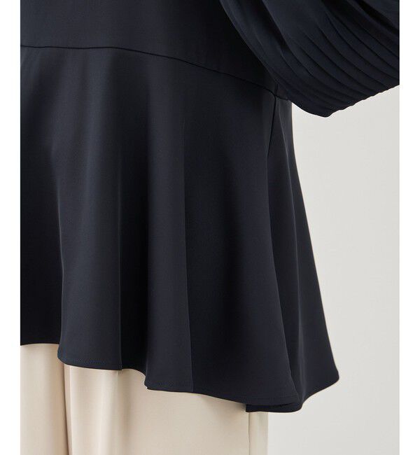 Rope&rsquo;Picnic「袖プリーツフレアブラウス」|シャツ・ブラウス|