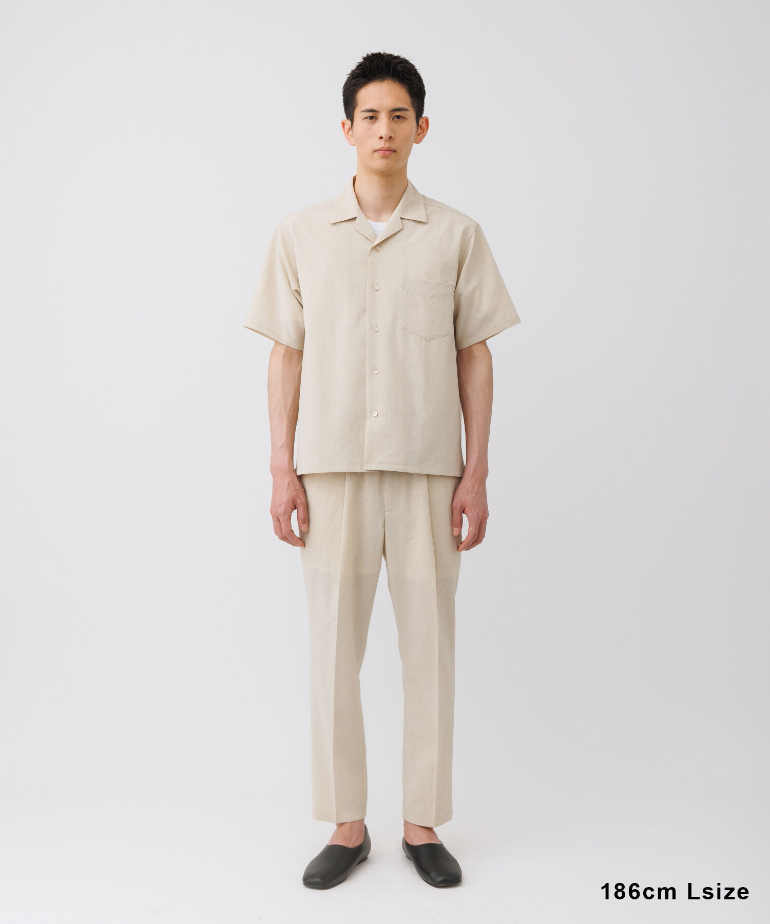 ADAM ET ROPE'「2点セット【RIRANCHA / リランチェ】セットアップ / オープンカラーシャツ&イージーパンツ / イージーケア 」|スーツ|