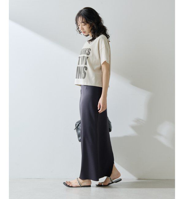  「ジャージーIラインロングスカート」|スカート|