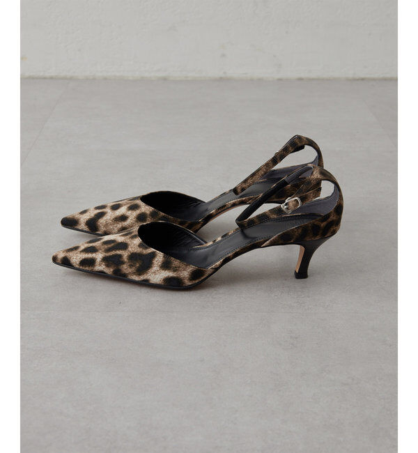 Hoaw.「【Hoaw.】レオパードポインテッドパンプス」|パンプス|