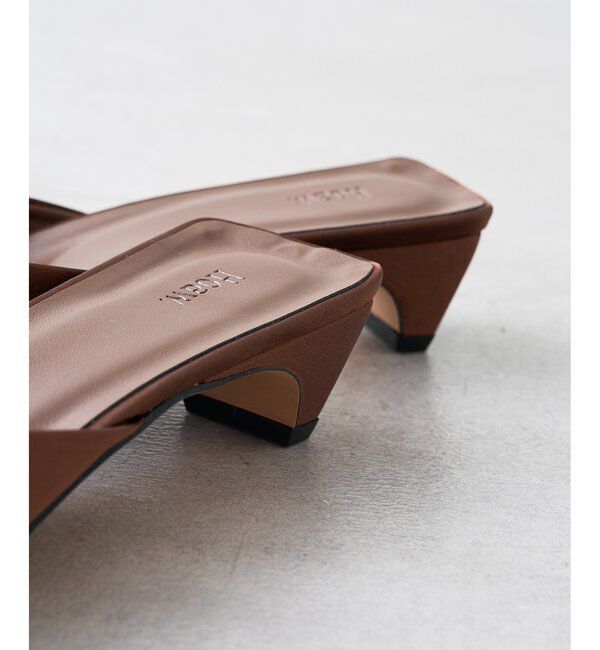 Hoaw.「【Hoaw.】スクエアサテンミュール」|その他|