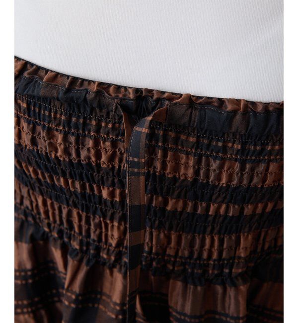 Drawing Numbers「【Drawing Numbers】チェックジャガードシャーリングスカート」|スカート|