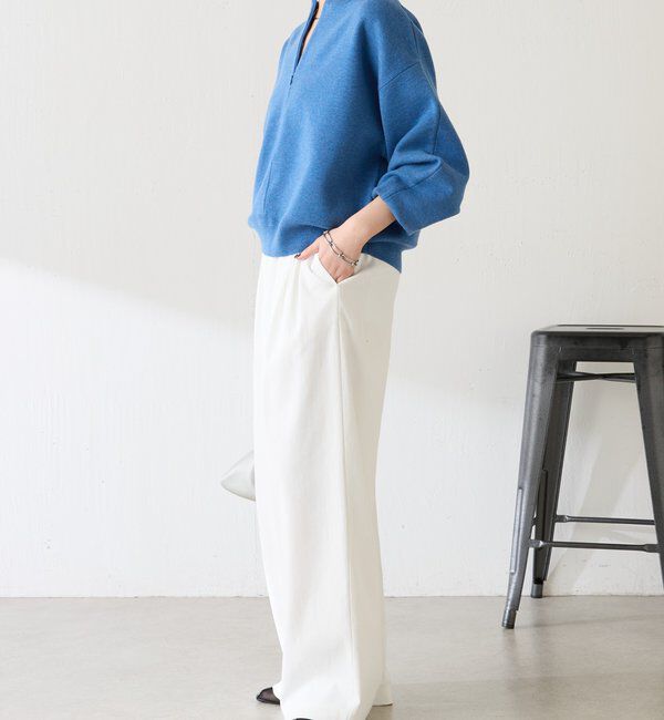  「《総売上数1.6万枚突破！》ジップスウェットライクニット」|ニット・セーター|