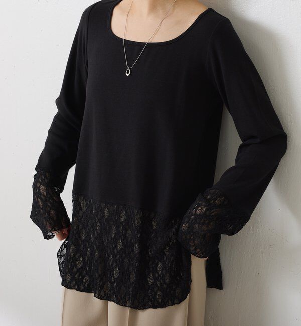  「 裾シアーロンT」|Tシャツ・カットソー|