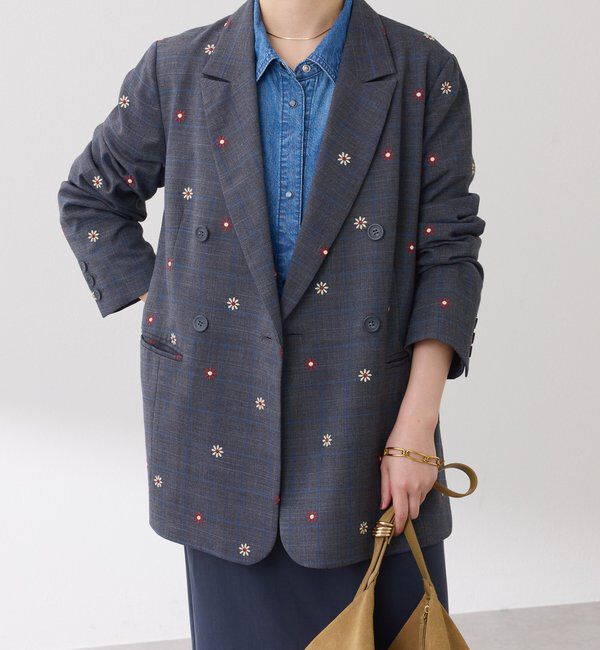  「ウールライクダブルジャケット」|デニムジャケット|